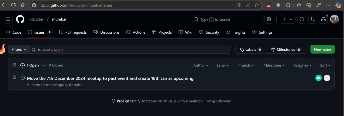 augvcor's tweet image. First off, I create a @GitHub Issue in our repo:
🔗 github.com/gittogethers/m… (Pls  star⭐ it!) 🙏
💡 Productivity tip: I create issues during my commute using #GitHubMobile. It’s a lifesaver! 🚀
Remember, #GitHubCopilot loves detailed issues. The more info, the better! 😉 #DX
