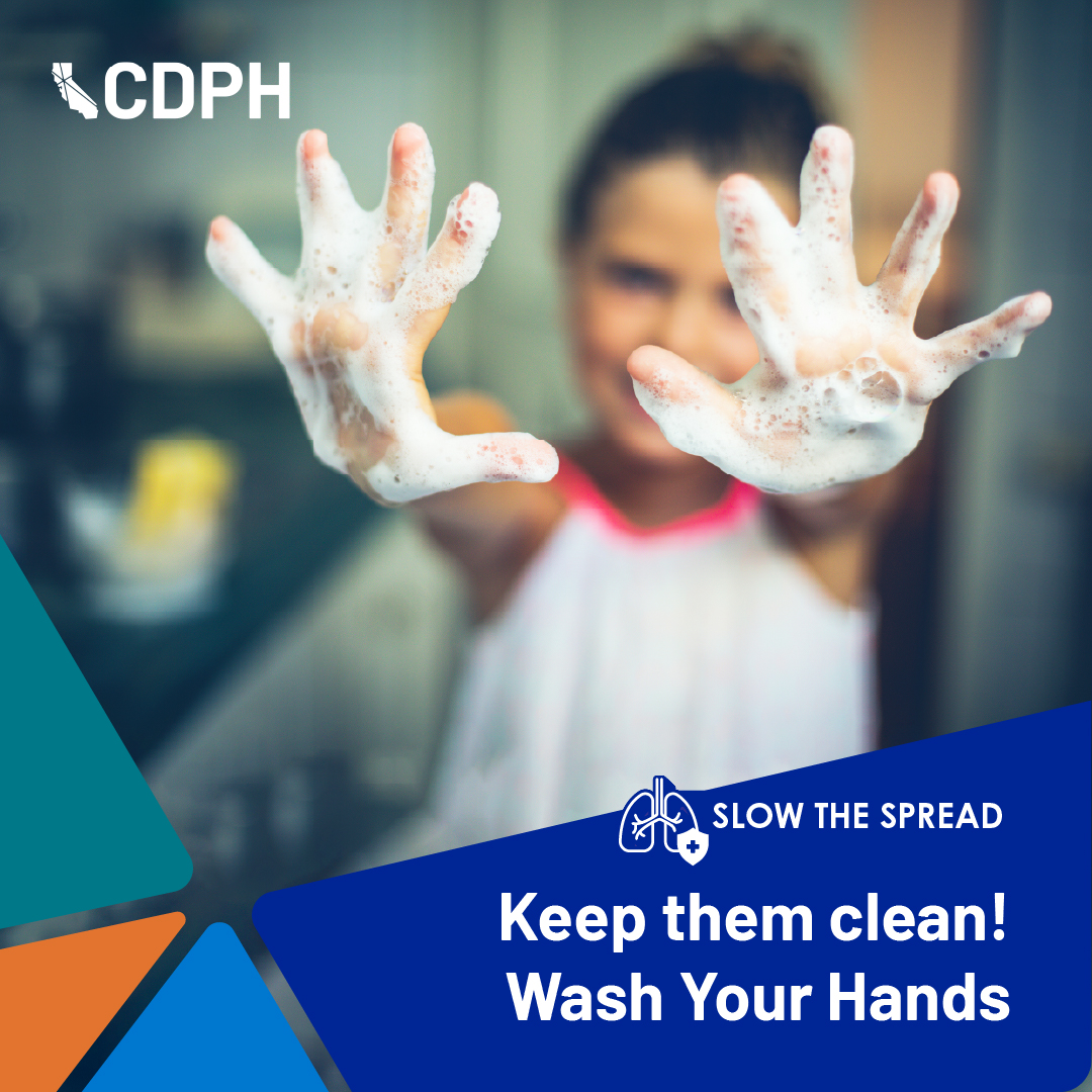 CA_OSG's tweet photo. Frequent handwashing, with soap and warm water—for at least 20 seconds — is an easy and great way to prevent getting sick and spreading germs.
If soap and water are not available, use hand sanitizers with at least 60% alcohol. #SlowTheSpread https://t.co/KogZHNRzoo https://t.co/kKm1mJ9O4w