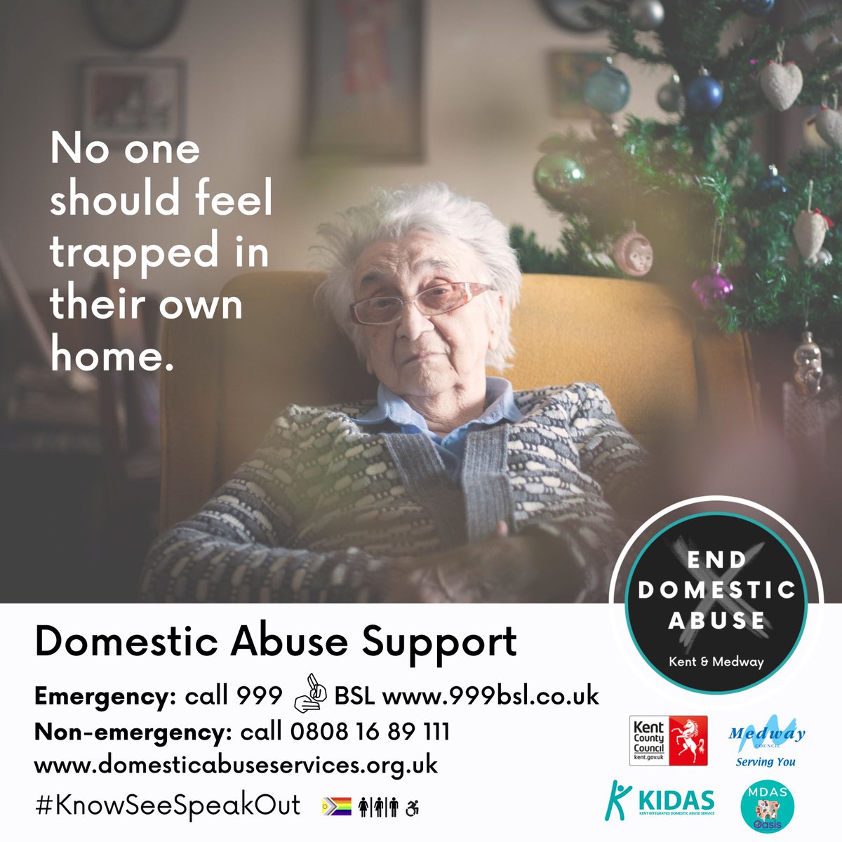 As the New Year approaches, people experiencing #DomesticAbuse can find it hard to reach out for support. Let them know they are not alone. Make it your resolution in 2025 to #KnowSeeSpeakOut about this crime. Join the campaign at domesticabuseservices.org.uk
#EndDomesticAbuse