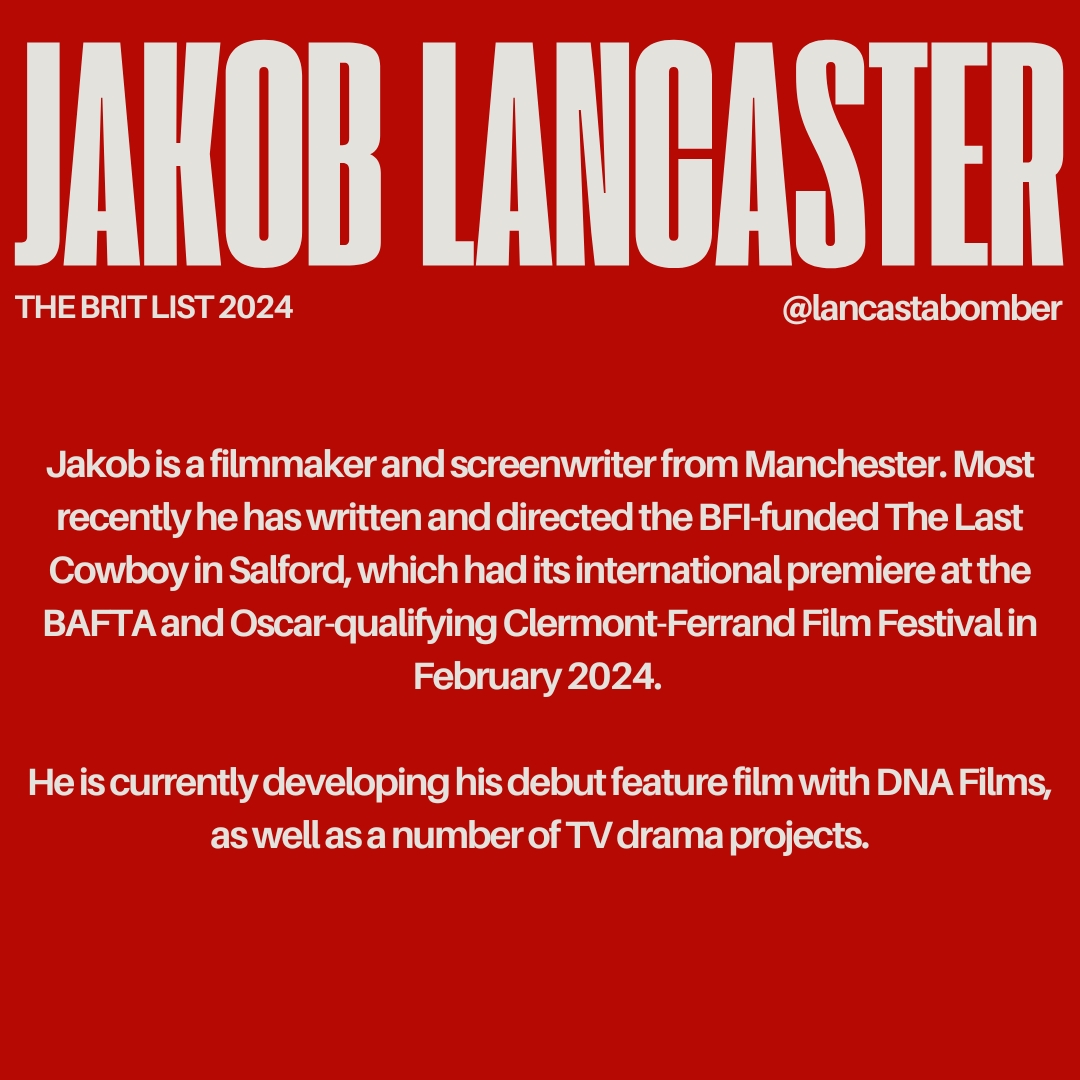 The Brit List (@brit_list) on Twitter photo The Brit List Writers of 2024 - introducing Jakob Lancaster ⬇️
Find out more about their work on our website : brit-list.co.uk/all-lists/the-…
<a href="/CBTheatreFilmTV/">Curtis Brown Theatre, Film & Television</a> #ScreenWriting #FilmandTV #WritingAwards #BritishFilmandTV #Bestof2024 #TheBritList2024 The Brit List Writers of 2024 - introducing Jakob Lancaster ⬇️
Find out more about their work on our website : brit-list.co.uk/all-lists/the-…
<a href="/CBTheatreFilmTV/">Curtis Brown Theatre, Film & Television</a> #ScreenWriting #FilmandTV #WritingAwards #BritishFilmandTV #Bestof2024 #TheBritList2024