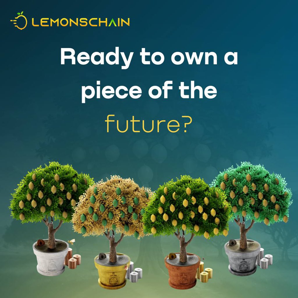 Welcome to the Future of Farming
➡️Welcome to the revolution! 🌱🍋✨ Discover tokenized lemon trees! Ready to own a piece of the future?