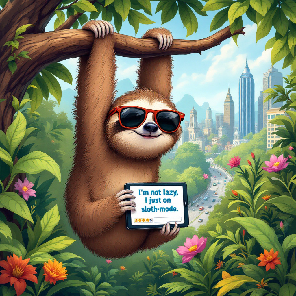 zoolanaclub's tweet photo. I'm not lazy, I'm just on sloth-mode, filtering meme tokens at Zoolana 😴🐒 https://t.co/OO9XxasCfd