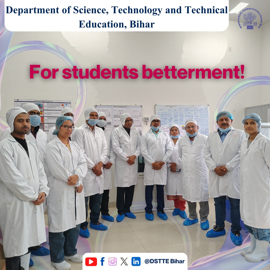 DSTTEBihar's tweet image. Dr. Anant Kumar, Principal of GEC Vaishali, leads efforts in industry-academia partnerships for student skill development. Recently, a team visited Paraman Nutritions Pvt. Ltd. to enhance learning opportunities. Kudos to his dedication! 👏

#GECVaishali #IndustryCollaboration