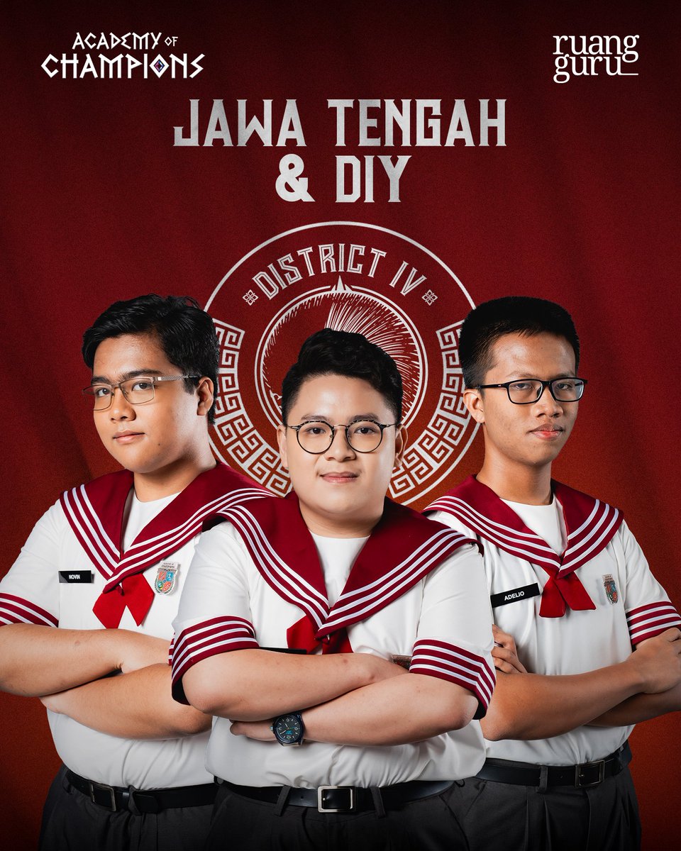ruanggurusquad's tweet photo. DISTRICT 4  (Jawa Tengah &amp; DIY)

- ⁠Novin
- ⁠Arya
- ⁠Adelio

WA Channel District 4: https://t.co/cq6DbbQrxt https://t.co/unGxulfdoZ