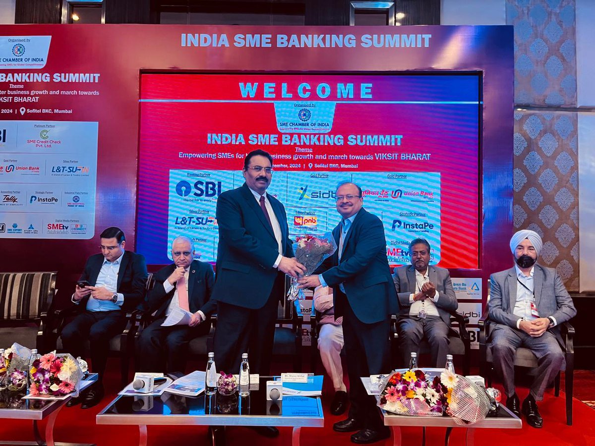 lntsufin's tweet photo. L&amp;T-SuFin is proud to be the Partner of 'Indian SME Banking Summit'. Mr. Bikramjit Sen, COO, L&amp;T-SuFin delivered a compelling talk on "Creating Efficiencies in Industrial B2B Trade Through a Digital Marketplace".

To learn more about L&amp;T-SuFin, visit: https://t.co/7C4tHPY3I0 https://t.co/RTXVzvxr6P