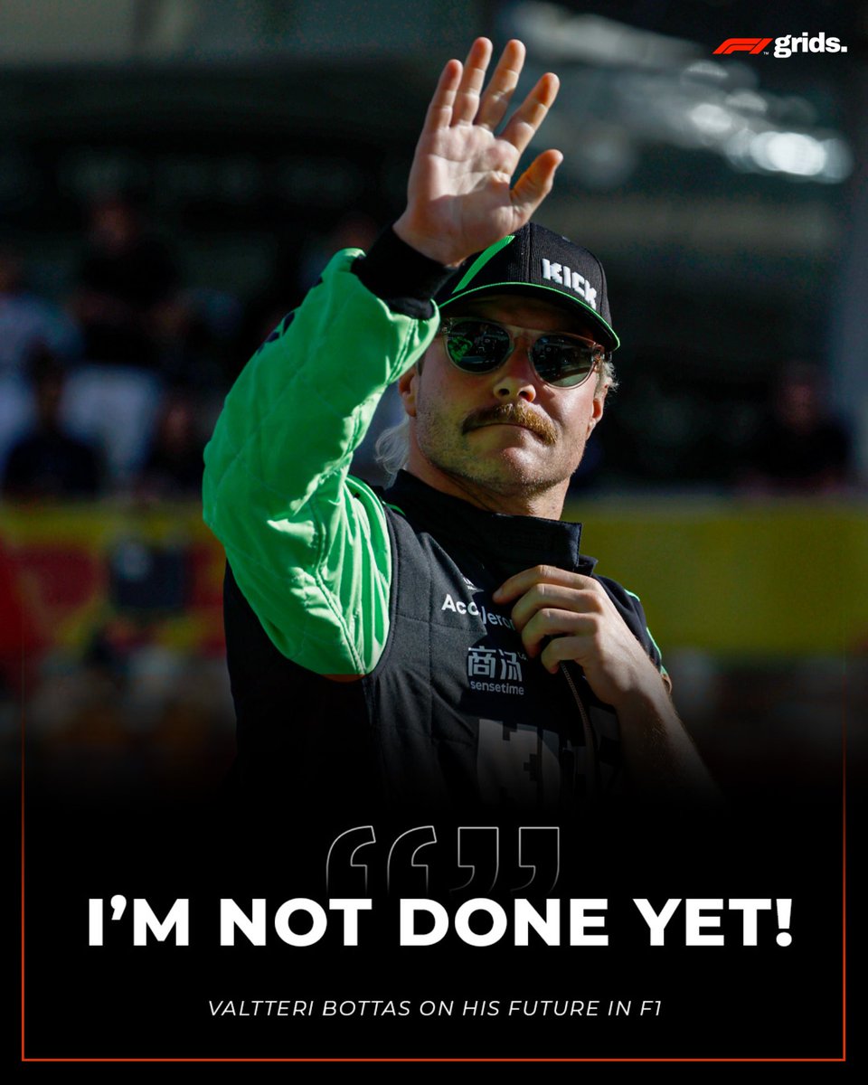 F1gridx's tweet photo. "Valtteri Bottas has unfinished business in F1 👀 The Finnish star is ready to fight back and make his mark on the grid once again! 💪🇫🇮
#ValtteriBottas #F1 #Formula1 #Motorsport #Racing #F1News #FinnishPower" https://t.co/dNqx1FcRAl