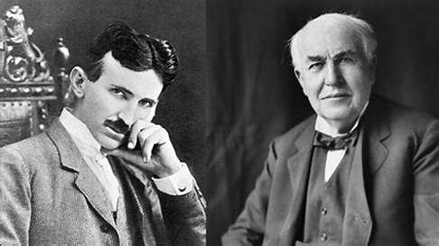 _TrendsWave_'s tweet photo. Tesla's AC system didn't just emerge; it triumphed in the "War of the Currents" against Edison's DC. This wasn't just about science; it was about vision for the future of energy. AC won, making Tesla's name synonymous with electrical innovation. #EdisonVsTesla #PowerStruggle https://t.co/my58wFgtmM