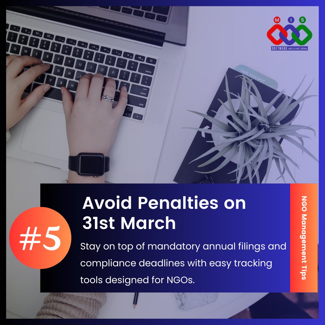 mis_software's tweet photo. 20% of audit failures happen due to misallocated funds. Can your NGO afford that risk? Track every rupee with MIS Software—ensure accuracy, compliance, and trust. 📊

📞 Contact us: +91 7669001135
📧 Email: info@missoftware.org
🌐 Try it at https://t.co/0CrDbHQHO9
#NGOManagement https://t.co/bSNxKZwY4k