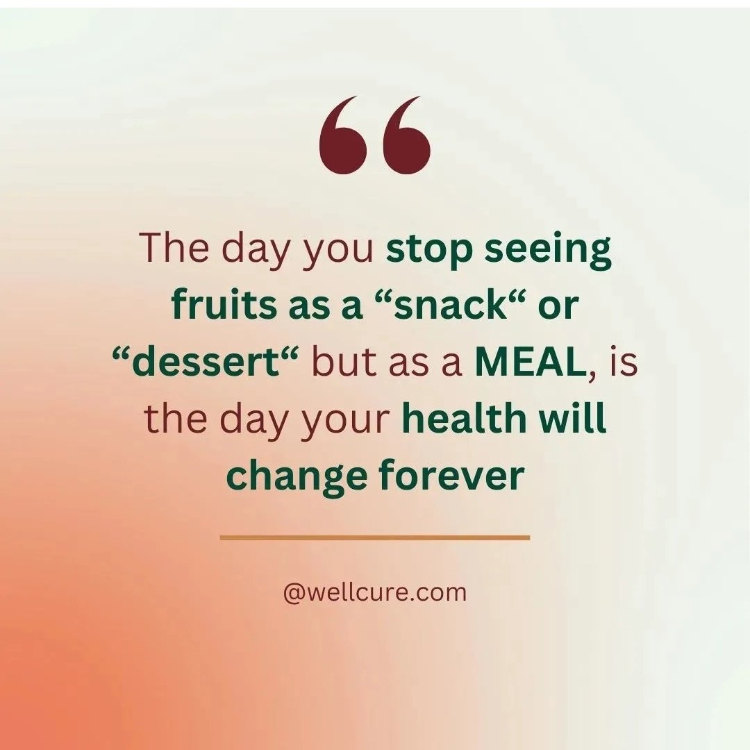 well_cure's tweet photo. Transform your health by making fruits a full meal! 

#HealthTips #healthychoices https://t.co/rwZbUMaJUR