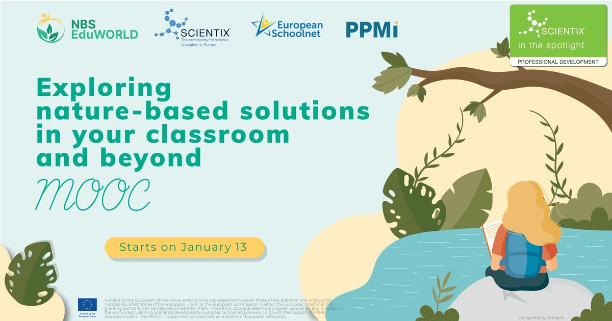 🌍 How can your classroom have an impact in the fight for a more sustainable future?
🌿 The #NBSEduWORLDMOOC will help you support, engage, and encourage Nature-Based Solutions in your classroom and beyond.
➡️ Starts on 13 January bit.ly/NBSEduWMOOC25