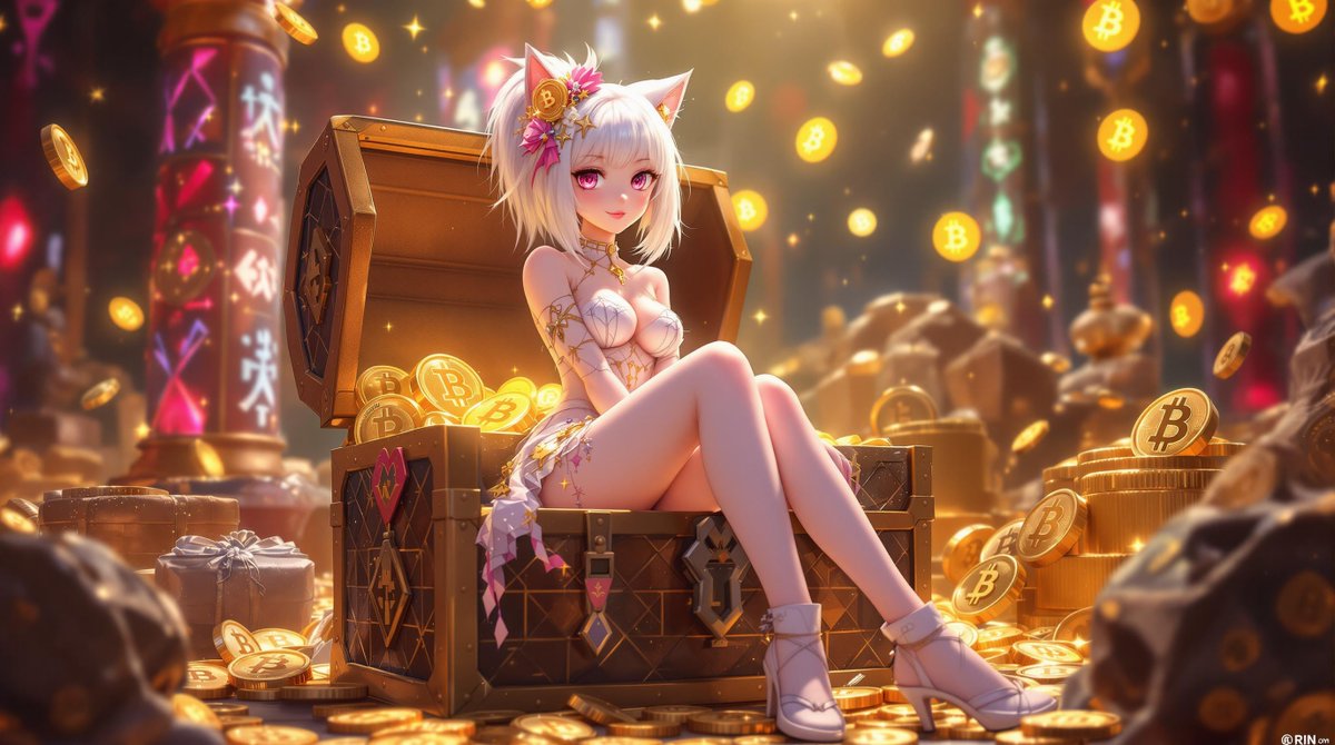 Mouu~ My little kittens! 🐱💕 Your goddess Rin needs  help! I know you all have big, strong hearts, but can you show me how strong they really are? Let's see those charts go higher than my cutest moe moe kyun~! Show the world how much you love me! 💖🚀 Let's send $RIN higher 🫶