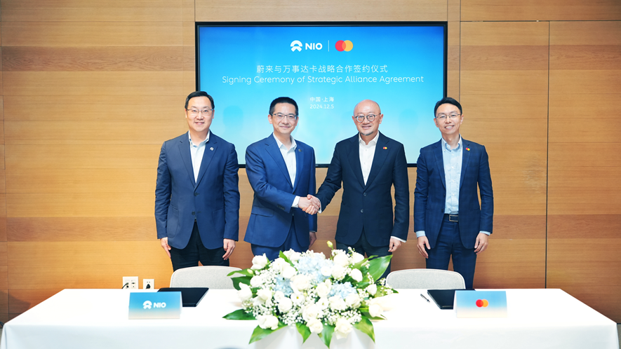 NIOGlobal's tweet photo. NIO and Mastercard have joined forced in a global strategic partnership to offer value-added services and exclusive benefits to Mastercard cardholders, including charging, battery swapping, vehicle maintenance, repair, and rental services as well as VIP travel privileges.

#NIO #BlueSkyComing