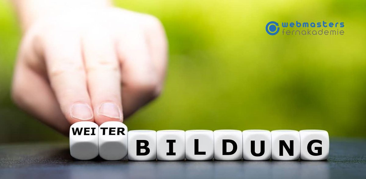 Nebenher #lernen bei Webmasters Fernakademie. Höheres Gehalt &amp; bessere Berufschancen mit einer #Weiterbildung in IT &amp; Digital Marketing! Tipp: Berufliche Weiterbildung wird bis zu 100 % gefördert: t1p.de/1ntps