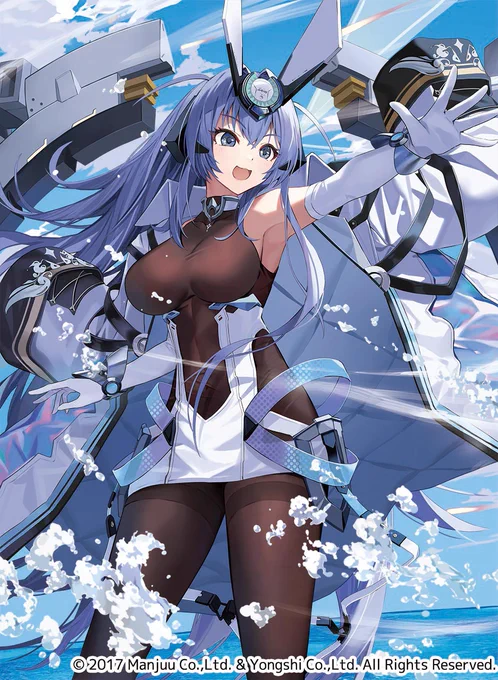 ヴァイスシュヴァルツ ブースターパック「アズールレーン Vol.2」にて、 ニュージャージーのイラストを2点描き下ろしました!金)発売予定です!よろしくおねがいします 