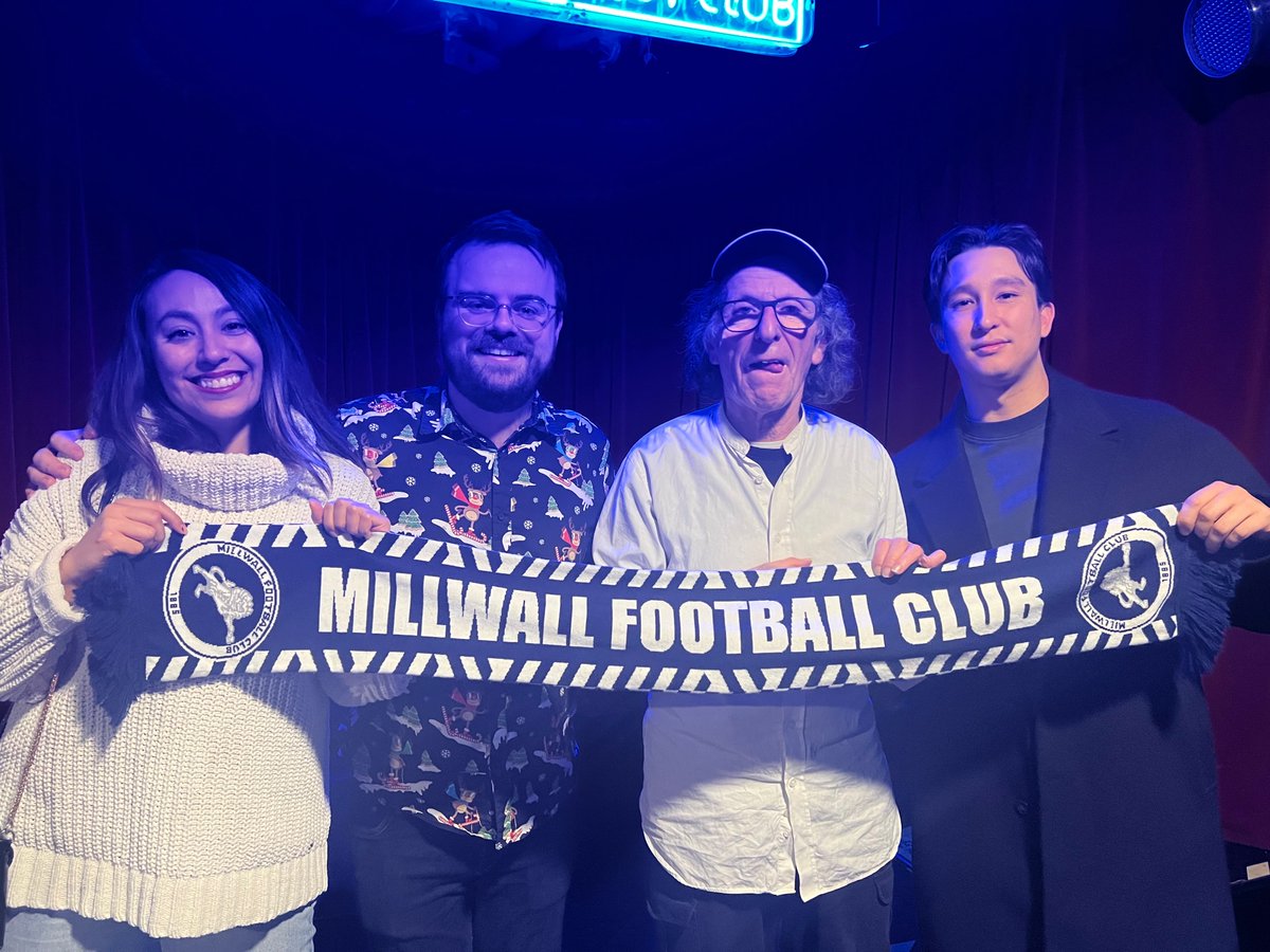 Join the Millwall Jews!
Last performance of 2024 this Saturday 21 December in Camden Town at 6pm. <a href="/CamdenComedy/">Camden Comedy Club</a>
Venue info and tickets at: camdencomedyclub.com