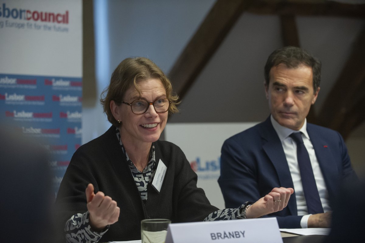 Last week,  <a href="/carolinabranby/">Carolina Brånby</a>  represented Europe Unlocked at @LisbonCouncil’s AI roundtable.

The discussion included:

 📊 Tackling AI bottlenecks
 ⚖️ Balancing innovation &amp; safety
 🌐 Open markets &amp; standards

Let’s seize the opportunity! 
More: lnkd.in/d7UtmU7z