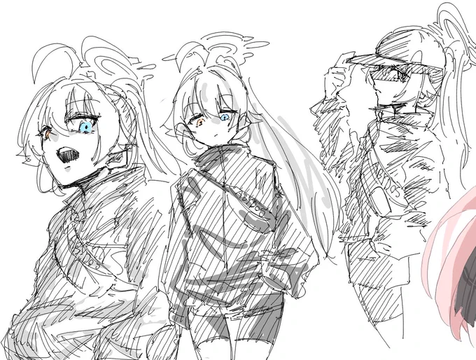 韓国のアパレルコラボのホシノ良すぎて
めちゃくちゃ描いちゃったよ

#ブルアカ 