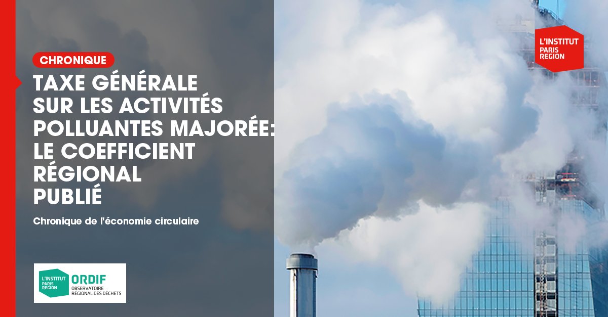 ♻️  TAXE GÉNÉRALE SUR LES ACTIVITÉS POLLUANTES MAJORÉE : LE COEFFICIENT RÉGIONAL PUBLIÉ
La loi de finances pour 2024 a apporté une nouvelle pierre à la fiscalité des sites de traitement de #déchets résiduels.
LIRE NOTRE CHRONIQUE:
ordif.fr/nos-ressources…