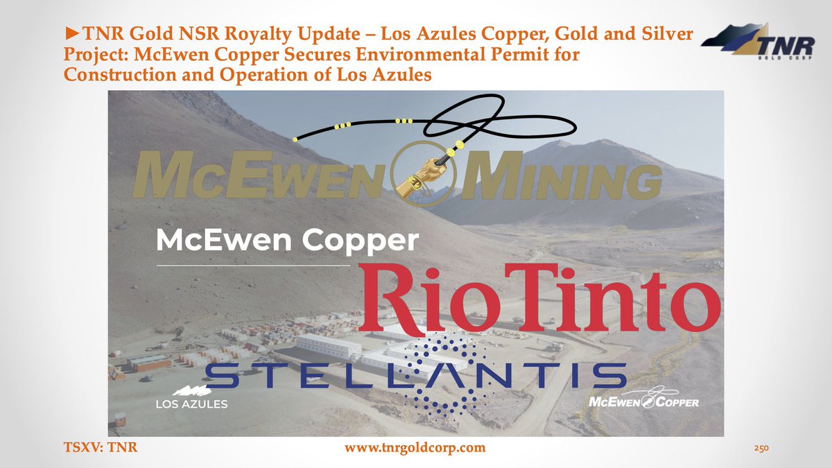 TNR_Gold's tweet photo. My Vision for #TNRGold🔋 $TNR.v and Strategy: Share Buyback, Potential Valuations, and #ShotgunGold Project Spinout https://t.co/LqMf6BYbbH

$TRRXF #GoldInUSA &amp; #Royalties
#MarianaLithium #Ganfeng
#LosAzules #McEwen #RioTinto #Stellantis
#Lithium #Copper #Gold #Silver #Josemaria https://t.co/hVHFaBz6FF