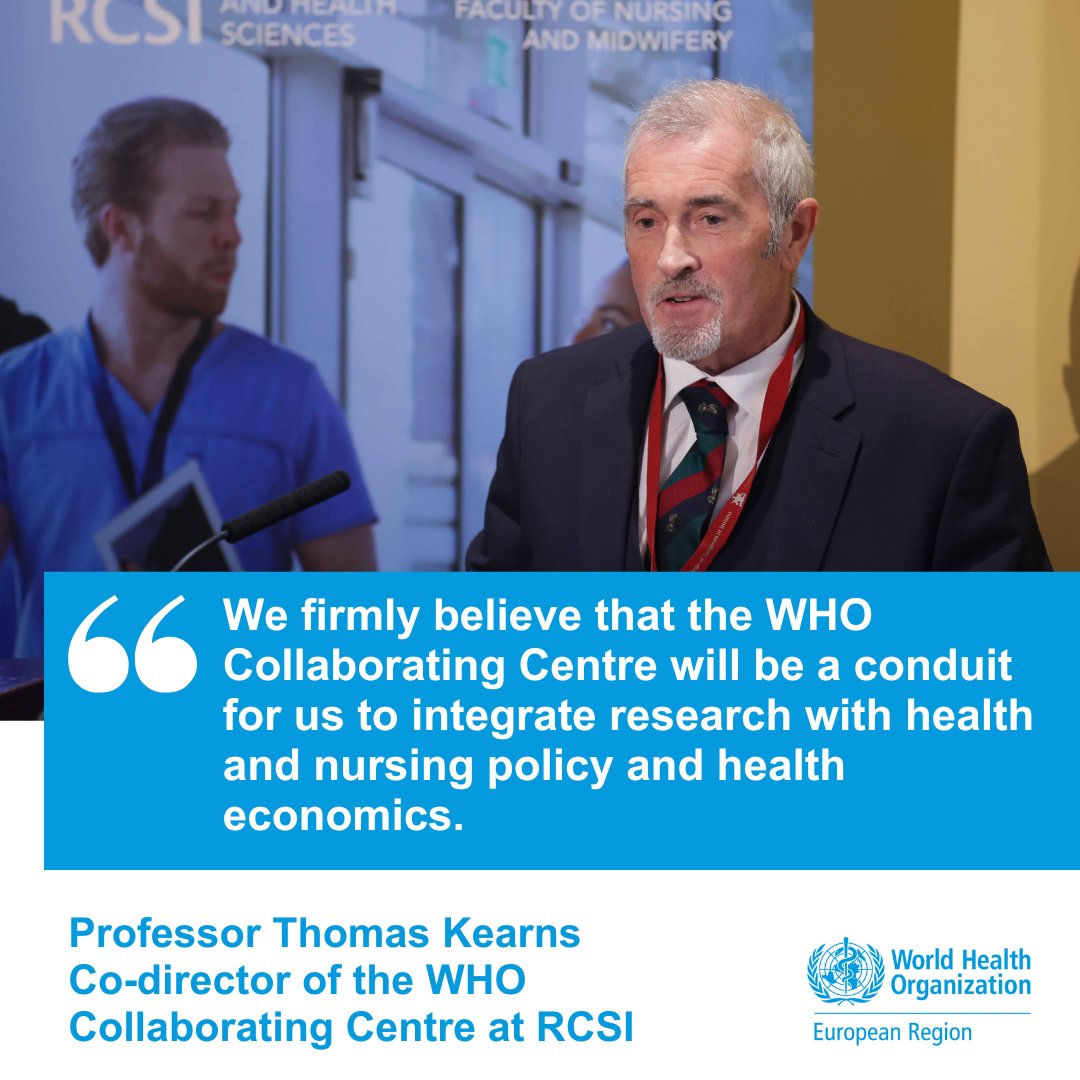 The <a href="/RCSI_Irl/">RCSI</a> Faculty of #nursing and #midwifery collaborating centre becomes one of over 800 centres worldwide providing strategic support to <a href="/WHO/">World Health Organization (WHO)</a>.