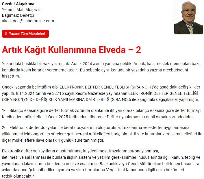 muhasebetrcom's tweet photo. YMM Cevdet Akçakoca - Artık Kağıt Kullanımına Elveda – 2
https://t.co/jaqYGeD3mE https://t.co/oYKiTouBHn