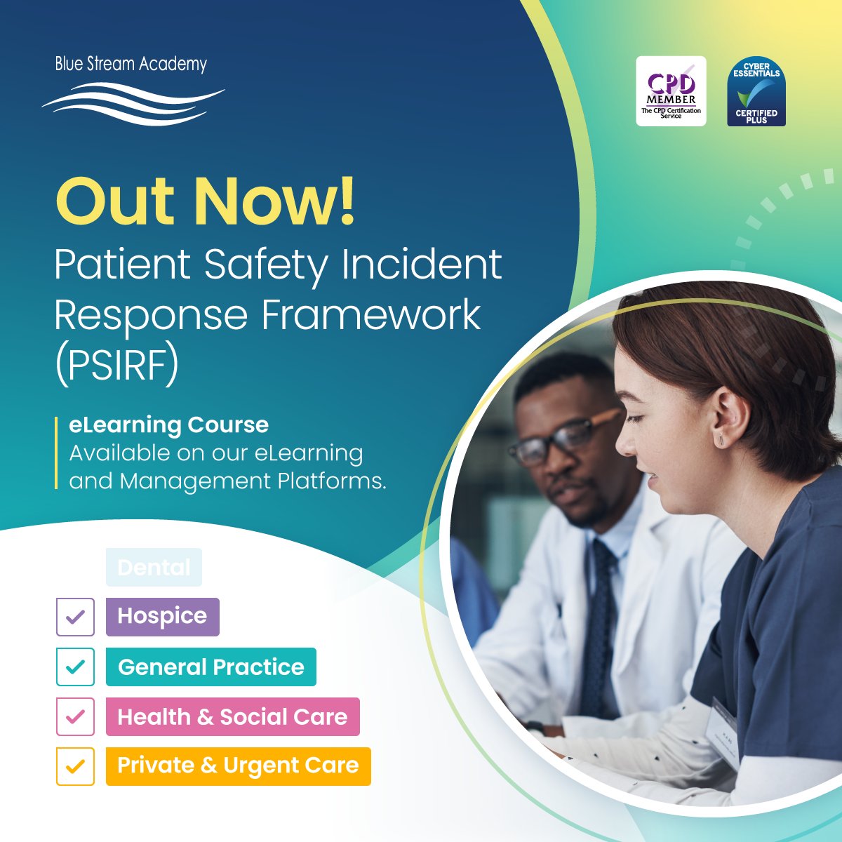 🚨New course alert: Patient Safety Incident Response Framework (PSIRF) 🚨

Patient safety has always been a top priority for the NHS, and the new PSIRF framework aims to support providers in creating safer cultures, systems, and behaviours.

This course is now available on the