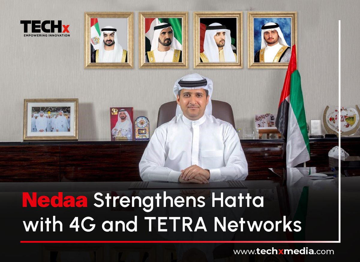 TECHxMediaUAE's tweet photo. Nedaa has deployed advanced 4G & TETRA communication systems across Hatta, boosting connectivity & public safety.
Read More: https://t.co/8RgIj3lOa4
#Nedaa #Dubai #PublicSafety #SmartCities #HattaDevelopment #techxmedia https://t.co/Unmg2wQP7n