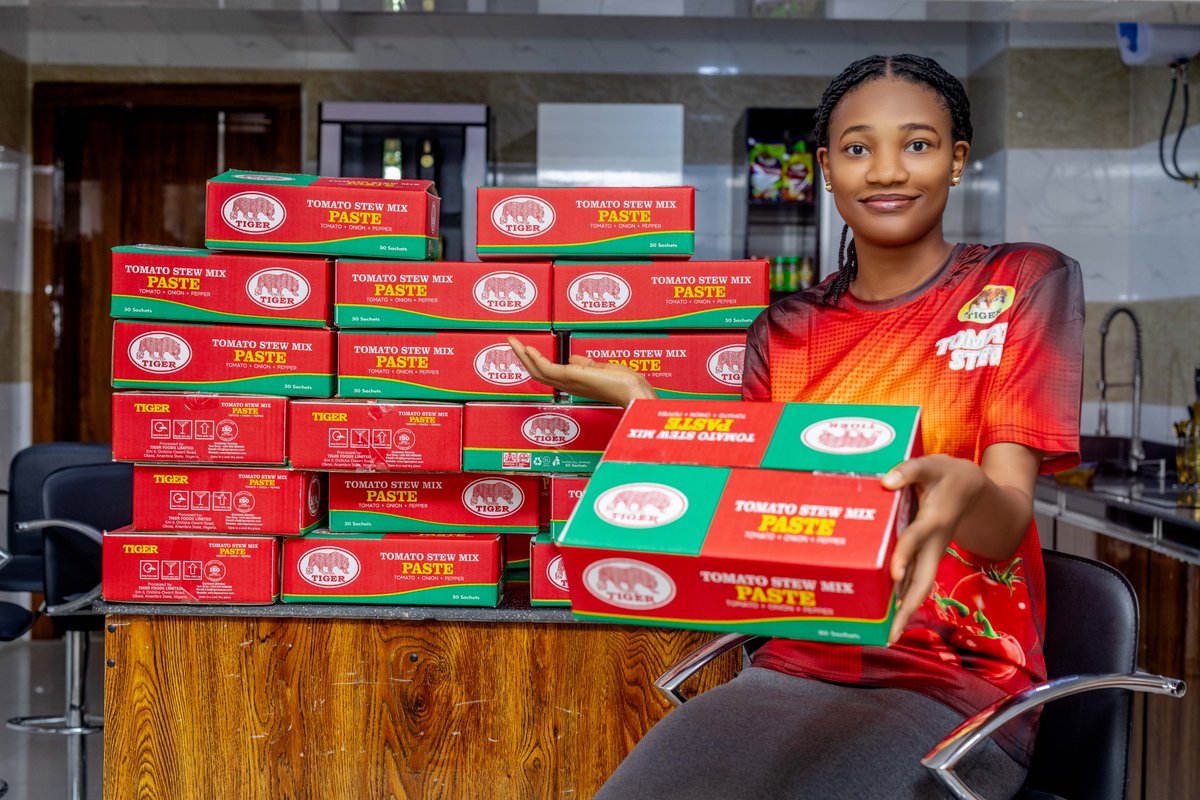 Don’t miss out—Be our customer of the year 2024!
The reviews are pouring in, and we can’t stop smiling☺️

Have you tried #TigerTomatoStewMix yet? Share your #TigerTomatoStory and stand a chance to WIN from our ₦300,000 cash pool! 💰

 #TigerFoods #WhenGoodTasteMatters