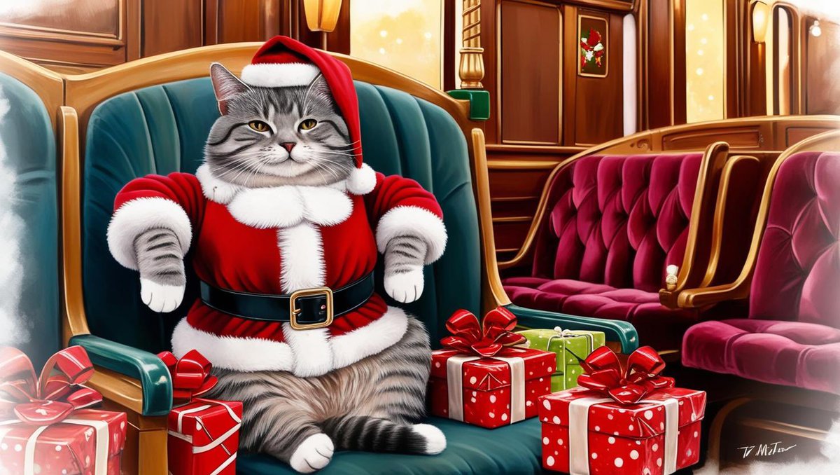 XmasCatTrain's tweet photo. https://t.co/TNBcbBXrSh