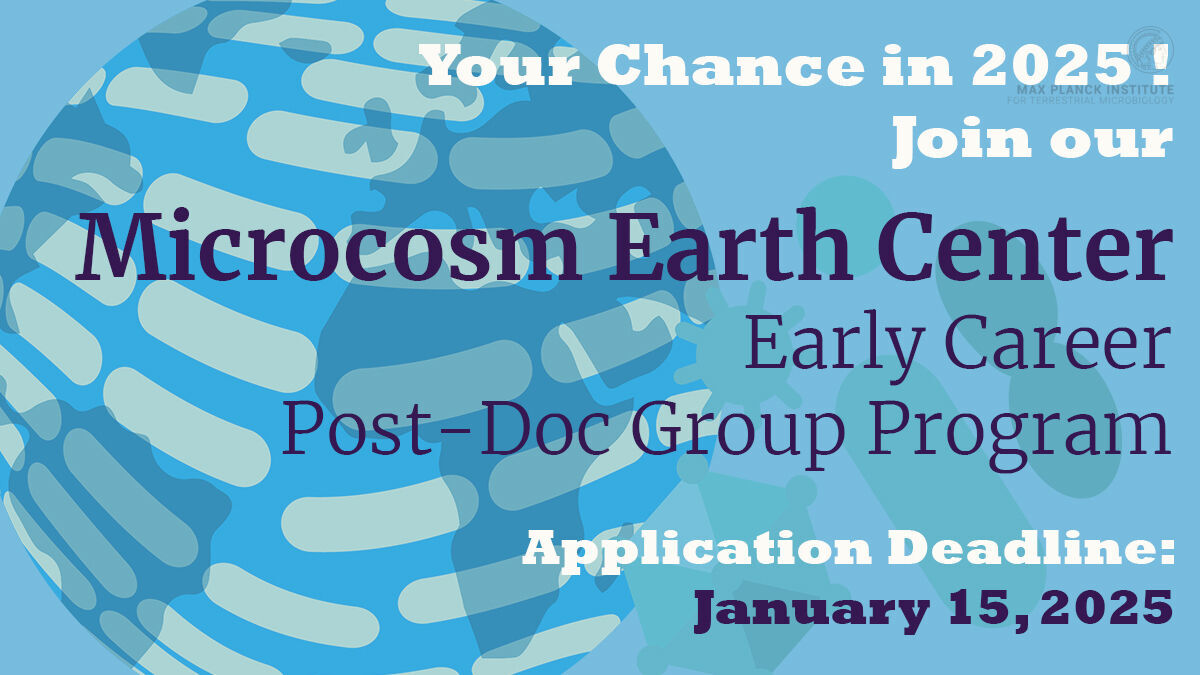 Max Planck Institute for Terrestrial Microbiology (@mpi_marburg) on Twitter photo Early-career postdocs š Want to start your own research group in environmental, molecular, or synthetic microbiology? The š š¶š°šæš¼š°š¼ššŗ šš®šæššµ šš²š»šš²šæ (MEC) offers an Early Career Postdoc Group Program for top young scientists. Learn more:
mpi-marburg.mpg.de/1483573/job_fu⦠Early-career postdocs š Want to start your own research group in environmental, molecular, or synthetic microbiology? The š š¶š°šæš¼š°š¼ššŗ šš®šæššµ šš²š»šš²šæ (MEC) offers an Early Career Postdoc Group Program for top young scientists. Learn more:
mpi-marburg.mpg.de/1483573/job_fuā¦