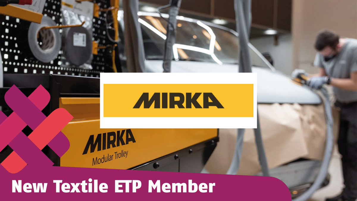 📢 Welcome Mirka, our new member!

Mirka is a Finnish family-owned company, part of the KWH Group, located in Jeppo🇫🇮
Mirka offers a wide range of solutions for surface finishing and precision grinding.

Discover our members⬇️
textile-platform.eu/our-members