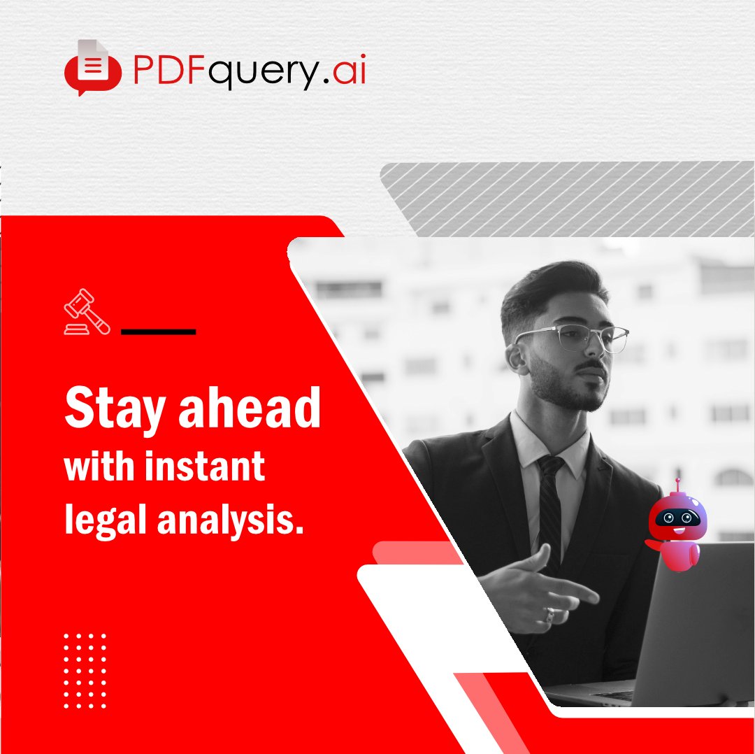 PDFQuery's tweet photo. ⏳ Falling behind in research? Stay ahead with https://t.co/JlWGt4K5qC! 🚀
Get reliable, instant legal analysis with:
✔️ Chat with your PDF tools
✔️ Ask your PDF for context-aware insights
Turn hours of work into minutes! #PDFqueryAI #ChatWithPDF #AskYourPDF #LegalResearch https://t.co/cbUxlklUtz