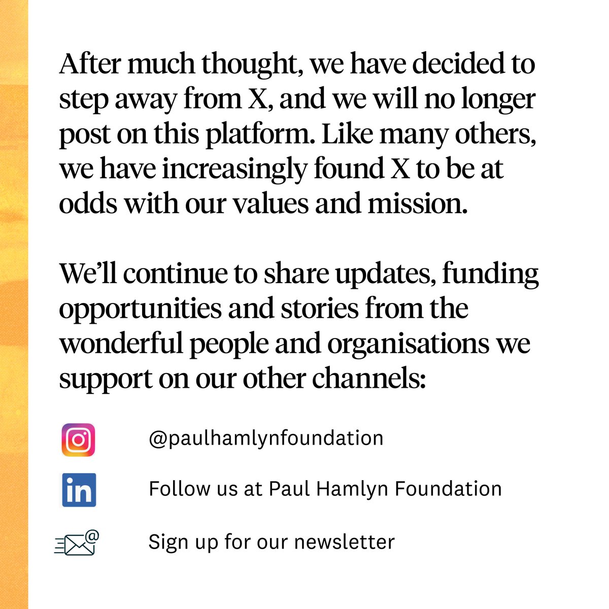 Paul Hamlyn Foundation tweet media