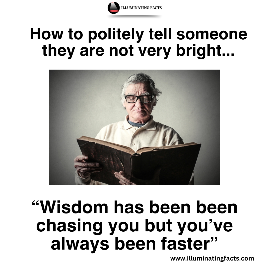 itsmrpopculture's tweet photo. ๐ก Need a polite way to drop some truth bombs? ๐
Wisdom has been chasing you, but youโve always been faster.
Weโve all been there...
#FunnyQuotes #PoliteInsults #Sarcasm #WittyHumor #LaughOutLoud #RelatableHumor #SavageButPolite #MemeLife #LightheartedFun https://t.co/HVtmoQRqqc