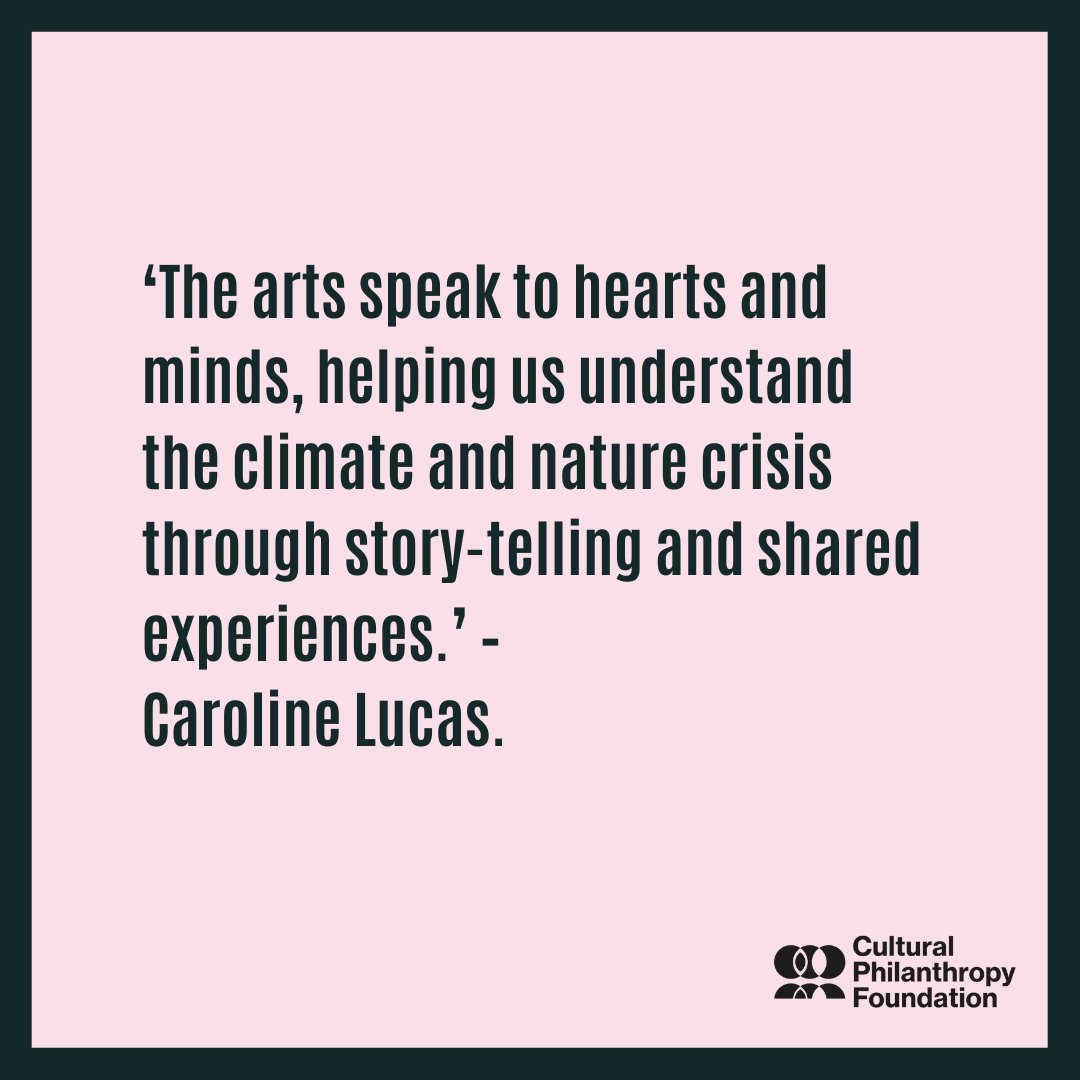 As we continue to share insights from Caroline Lucas’ recent lecture, we're excited to highlight another key idea. Caroline delivered an inspiring talk on the cultural sector's vital role in tackling the climate emergency.

Read the full speech here: culturalphilanthropyfoundation.co.uk/lecture-text