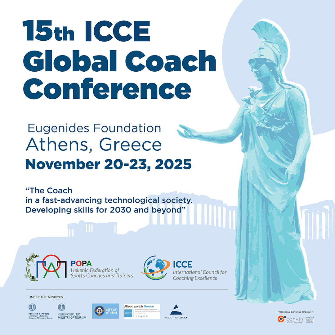 Save the Date! 🗓️
🏆 15th ICCE Global Coach Conference (ICCE GCC 2025)
 📍 Athens, Greece
 📅 20-23 November 2025

👉 Visit gcc2025.com
#ICCE2025 #GlobalCoaching #Athens2025 #SaveTheDate