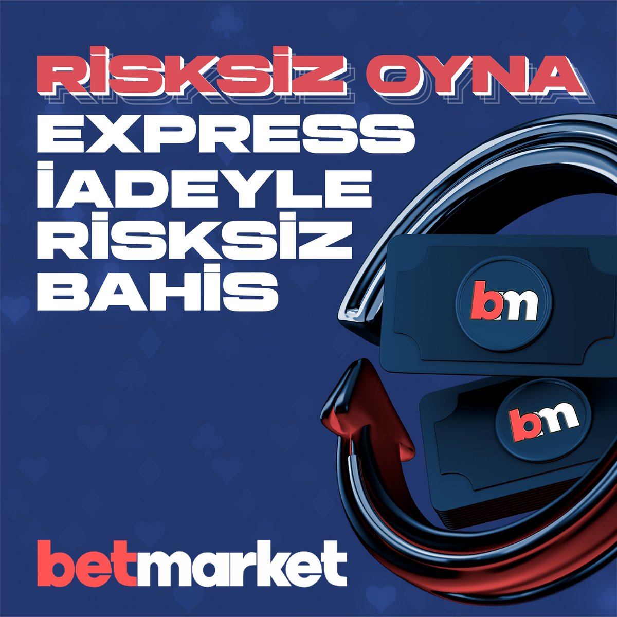 BetMarketTurkey's tweet photo. %100 RİSKSİZ BAHİS !

🎁 %100 İade Bonusu ile ayrıcalıklı #BETMARKET dünyasında siz de yerinizi alın !

🤑 7 / 24 Hızlı Yatırım Çekim #BETMARKET'TE !

Güncel giriş adresimiz: ➡️  https://t.co/w79gKOW6uG https://t.co/uJNchZCHA4