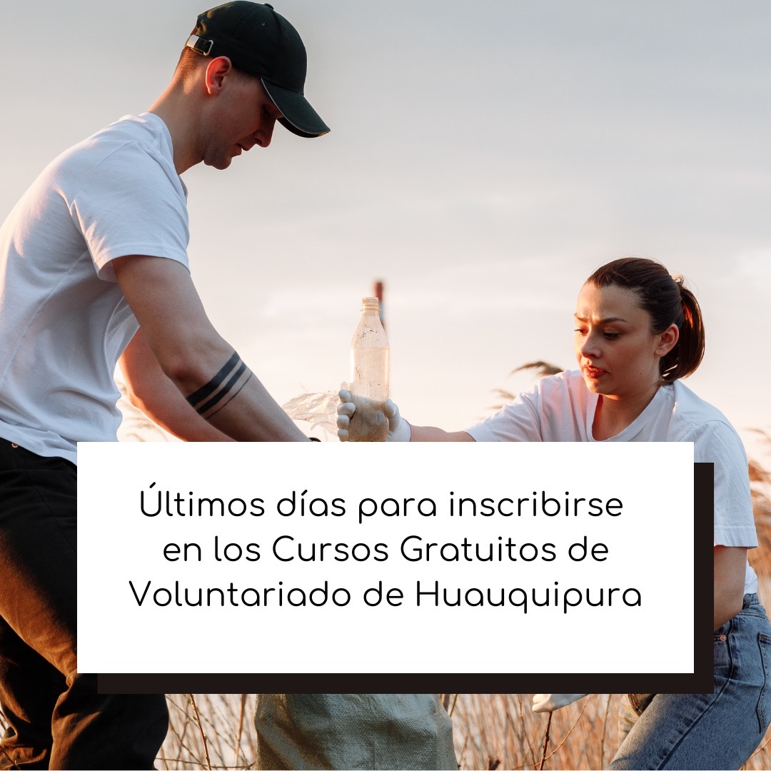 🫂La asociación aragonesa HUAUQUIPURA es una ONG referente en Aragón. En 2025 proponen una gran iniciativa: unos cursos gratuitos de voluntariado internacional. La inscripción sigue abierta, pero solo hasta el 21 de diciembre.