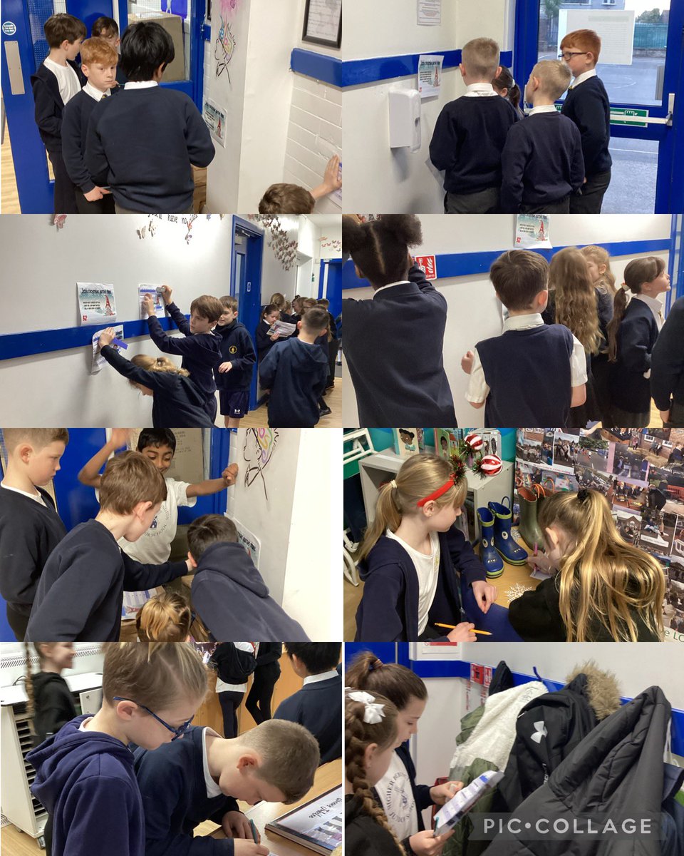 HBJSCH63's tweet photo. 4S and 4T have had a VERY exciting morning completing the Christmas HBJS Maths Trail. 🎄🎅🏻➕➗➖🟰 #HBJSYear4 #HBJSMaths https://t.co/XajNeBoYuD