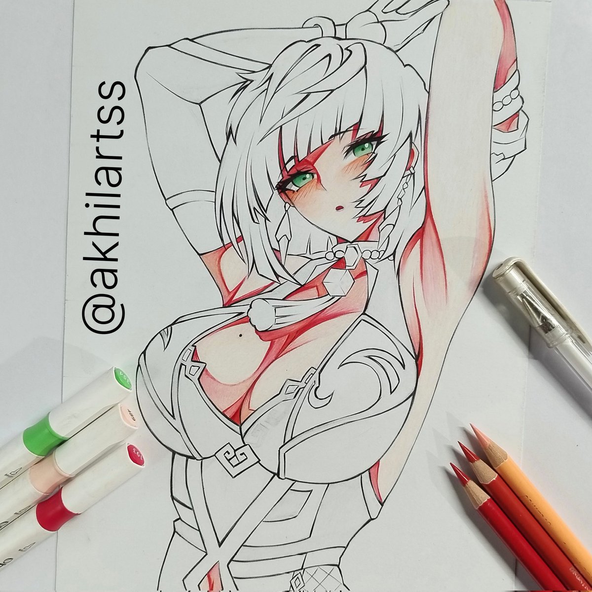 Akhilartss's tweet photo. Yelan 💕✨ 
#GenshinImpact #Yelan #Genshinfanart #genshinimpactart https://t.co/c8Tni6PO7G