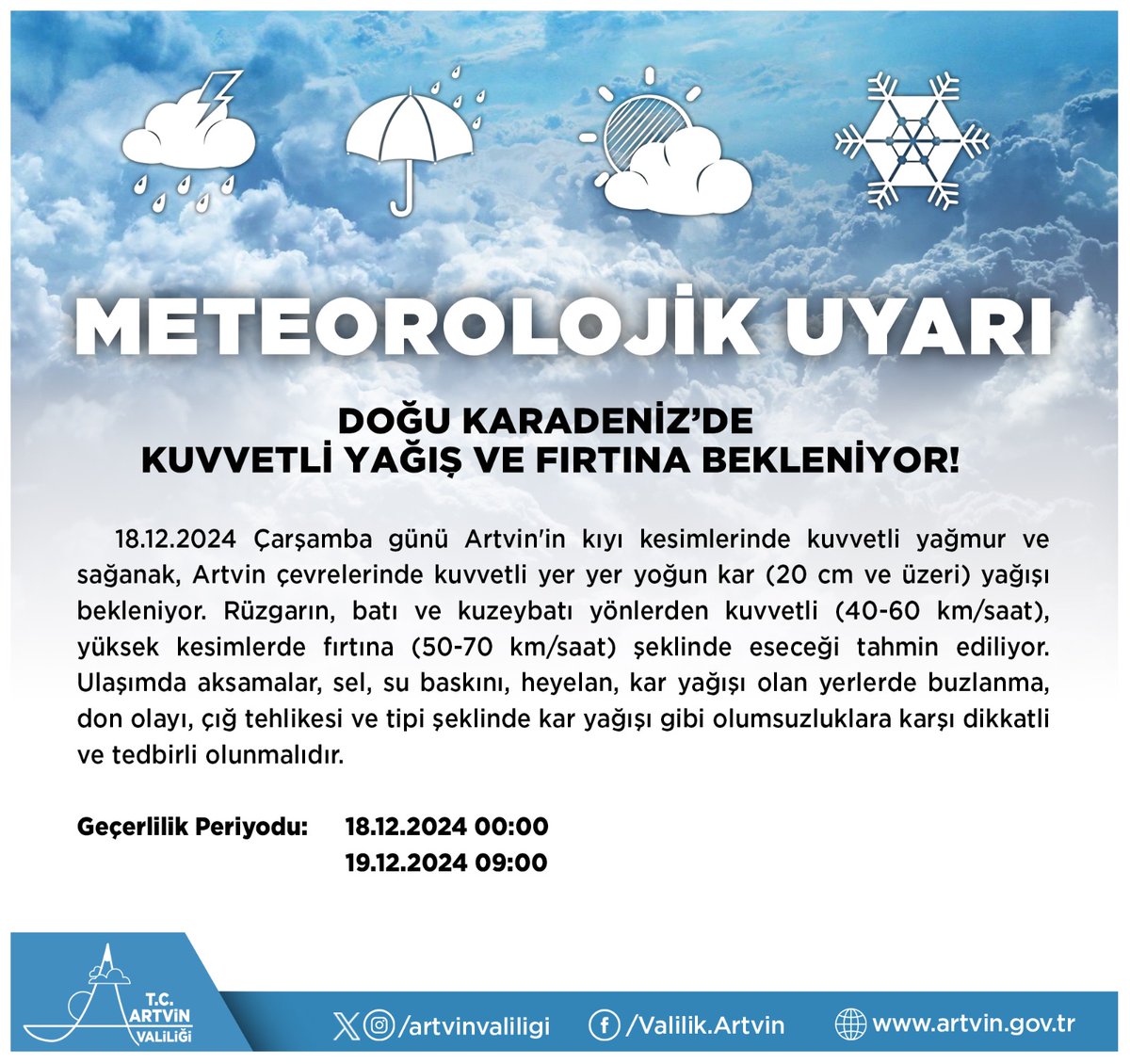 🔊Meteorolojik Uyarı