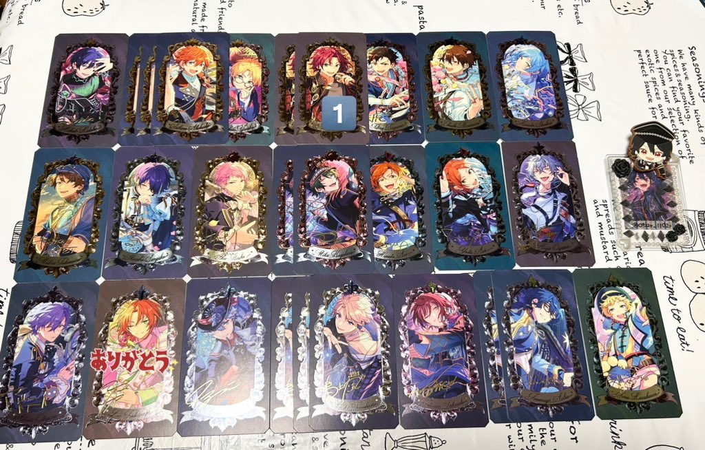 O922r_11O2r's tweet photo. 【交換】あんスタ　ミュージアムカード

譲 北斗 スバル3 真 真緒1 鉄虎 千秋 忍 奏汰 翠 忍 ♡宗 ♡みか2 ひなた ゆうた 晃牙 アドニス ♡泉 嵐3 ♡夏目 つむぎ 宙

求 零 敬人

♡は零との交換最優先
郵送希望
纏めての方優先
お気軽にお声掛けください🌸 https://t.co/awdA8a8IV9