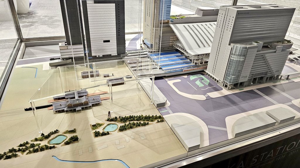 イノゲート大阪2階に展示されている大阪ステーションシティの模型