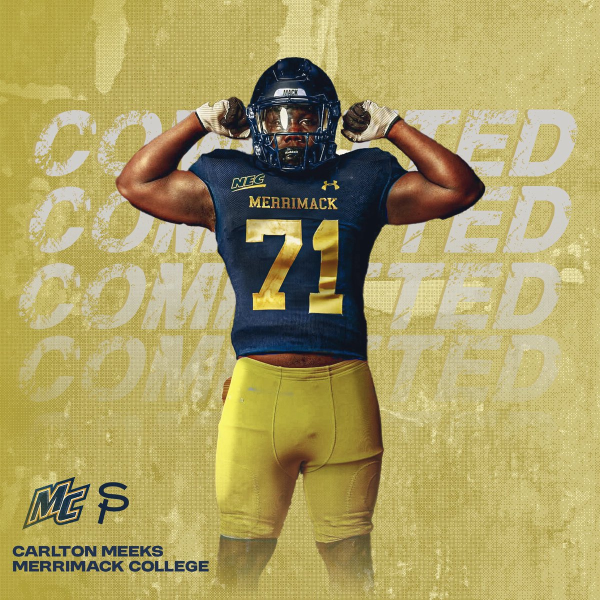 Carlton Meeks (@carltonmeeks2) on Twitter photo I want to thank <a href="/CoachGaines_1/">Shane Gaines</a> and the whole <a href="/Merrimack_FB/">Merrimack Football</a> coaching staff for this opportunity! COMMITTED ‼️ I want to thank <a href="/CoachGaines_1/">Shane Gaines</a> and the whole <a href="/Merrimack_FB/">Merrimack Football</a> coaching staff for this opportunity! COMMITTED ‼️