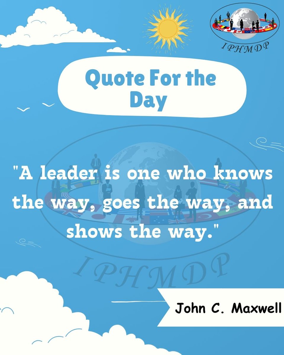 iphmdp's tweet image. The  International Public Health Management Development Program (IPHMDP) exemplifies this quote through visionary leadership, guiding participants to discover new pathways, walk the journey of public health excellence, and inspire others to follow suit.#LeadershipInAction #IPHMDP