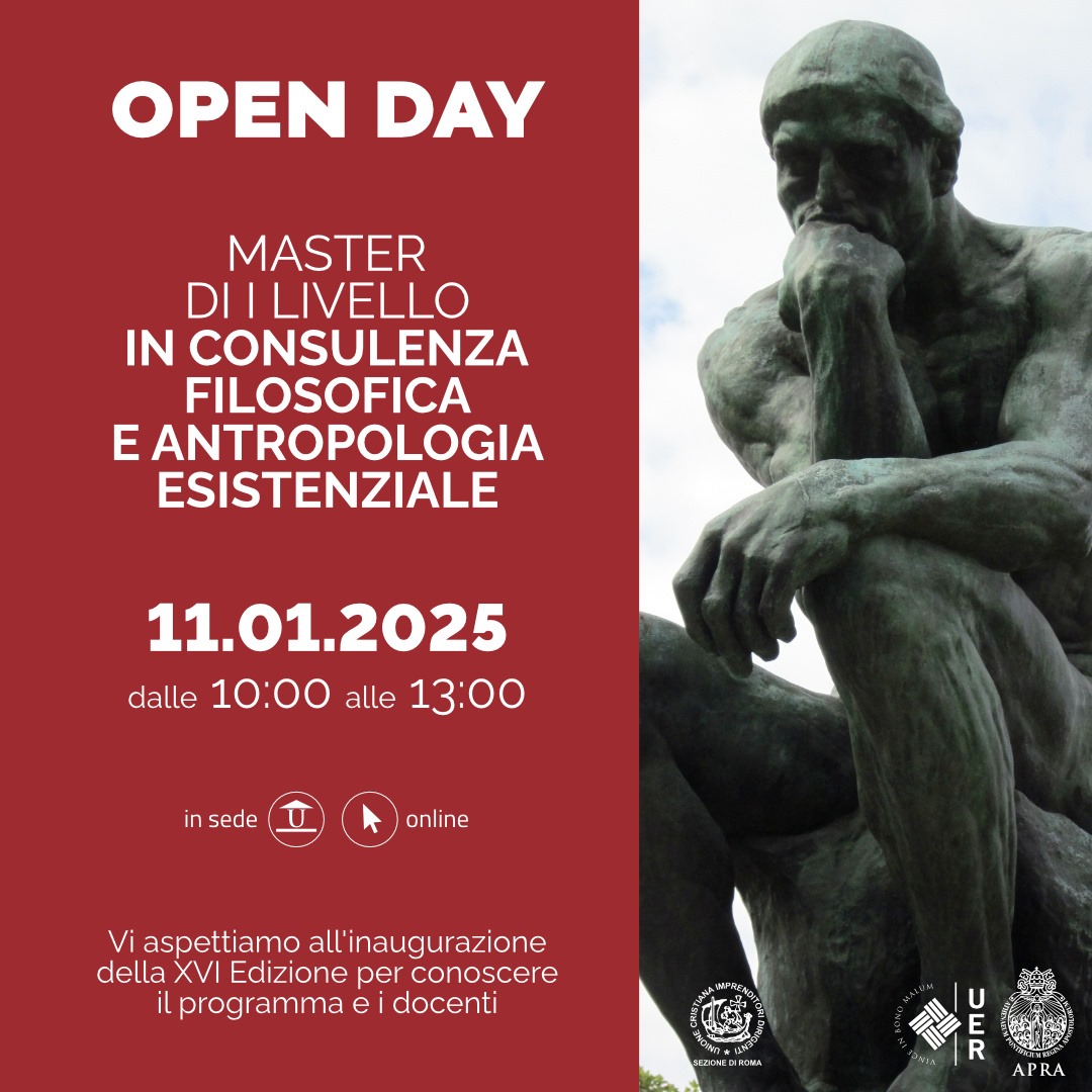 Unisciti a noi per l’Open Day del Master in Consulenza Filosofica, un’occasione speciale per scoprire i contenuti e le novità della nuova edizione di questo prestigioso: upra.org/comunicazione/…