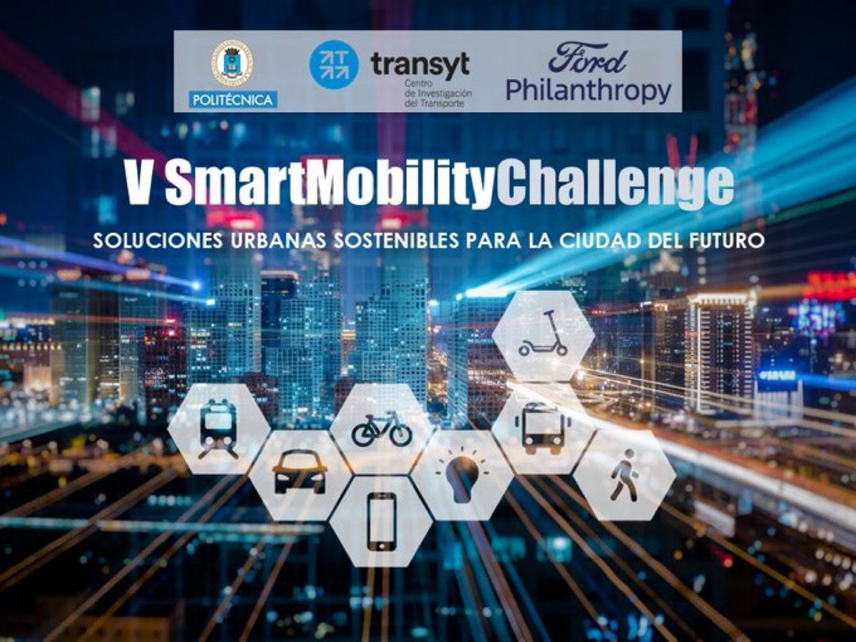 ETSIDI_UPM's tweet photo. 5ª edición del #SmartMobilityChallenge by Ford Philanthropy. ¿Te lo vas a perder? 💰Hasta 22.500 € en premios y 2 créditos #ECTSTienes toda la información en https://t.co/1Wtkm8P07w https://t.co/3e6mS7UV7l