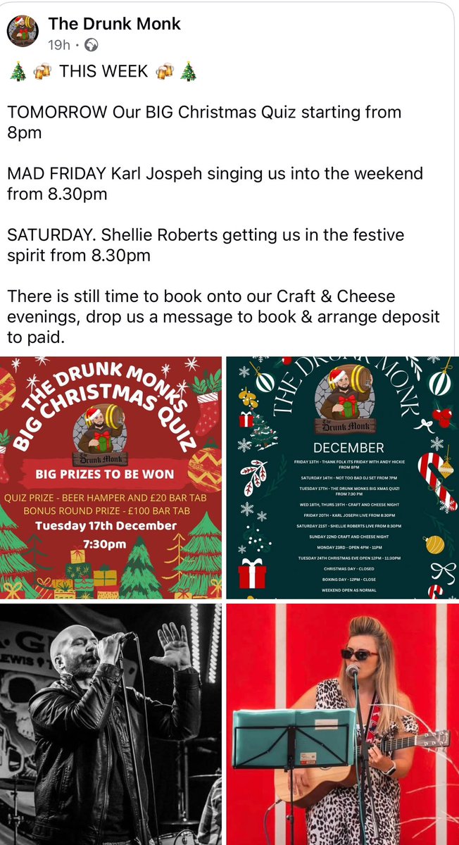 Lynds4012's tweet photo. #wrexham  #craftbeer  #xmasinwrexham  @TheDrunkMonk3 https://t.co/nsMyARmnDQ