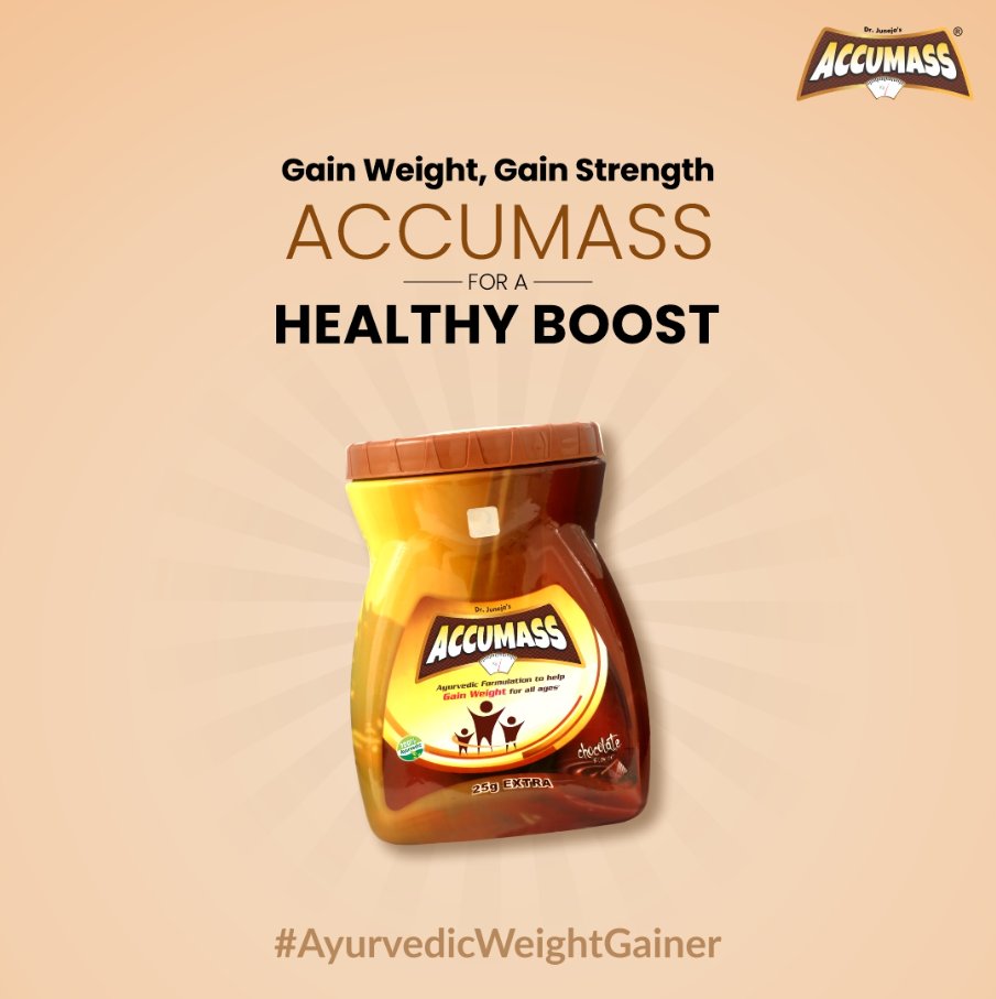 accumass1's tweet photo. Strengthen your body from within with Accumass. 💪
Prepared with a blend of 18 Ayurvedic herbs, it helps you embark on a healthy weight gain journey. 🌿

#Accumass #GainWithAccumass #WeightGainJourney #WeightGain #AccumassGranules https://t.co/Y07NfoEtfj