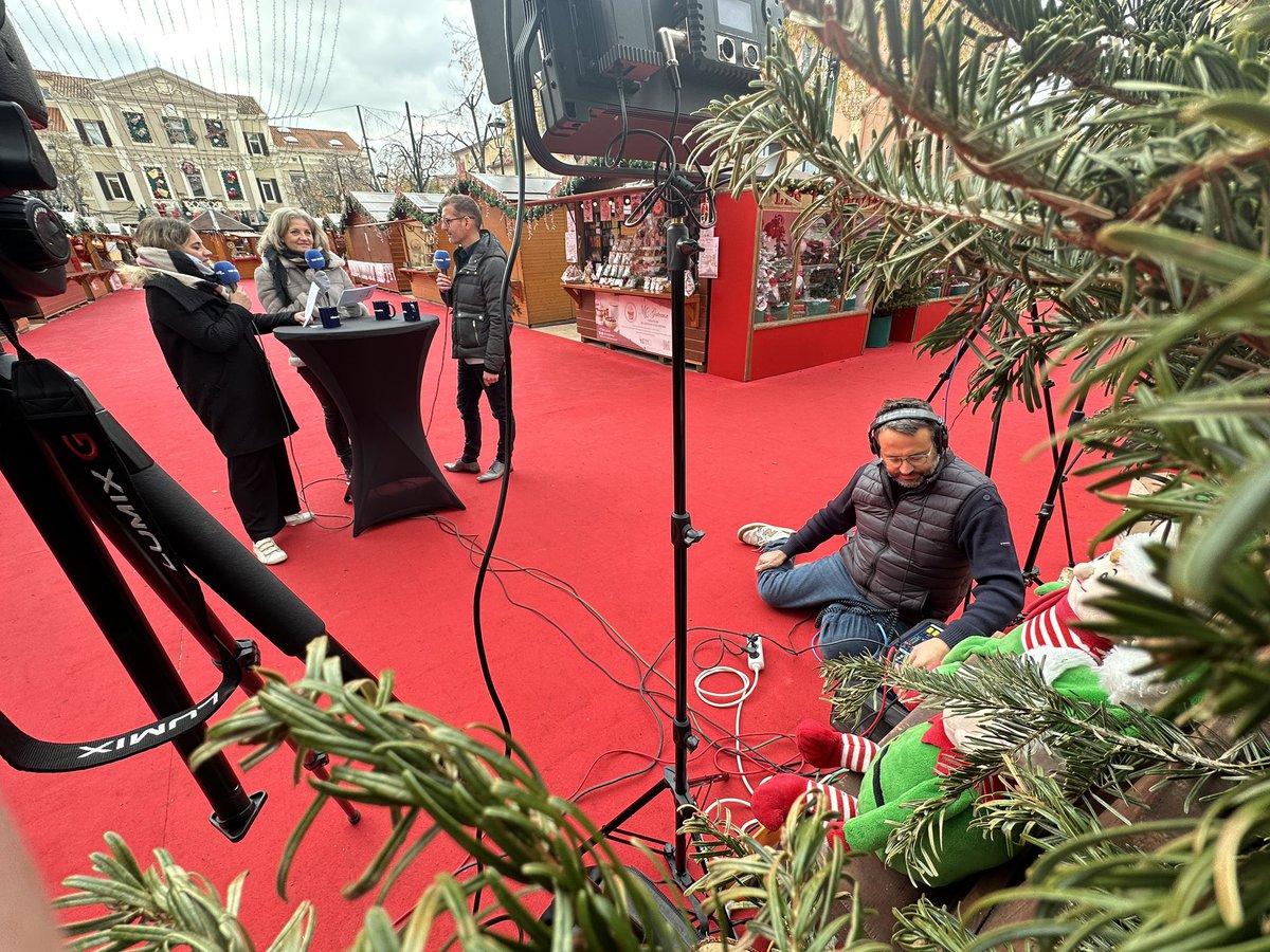 🎥Tournage de Territoire Éco Var depuis le marché de Noël de La Garde 🎄